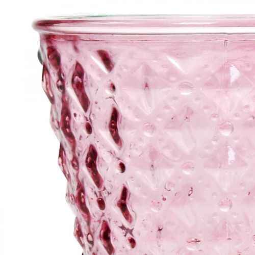 Floristik24 Svícen, číše, skleněná lucerna Ø11cm V15,5cm