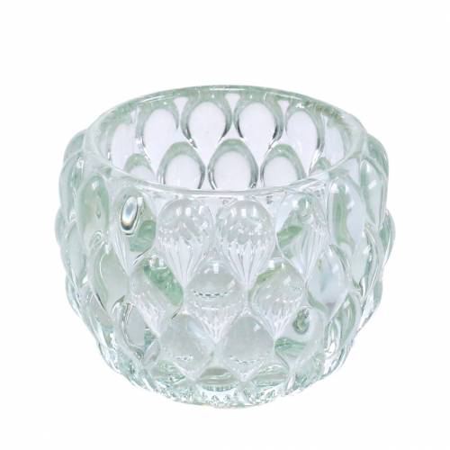 Floristik24 Skleněná lucerna s reliéfem Ø7,5cm V6cm