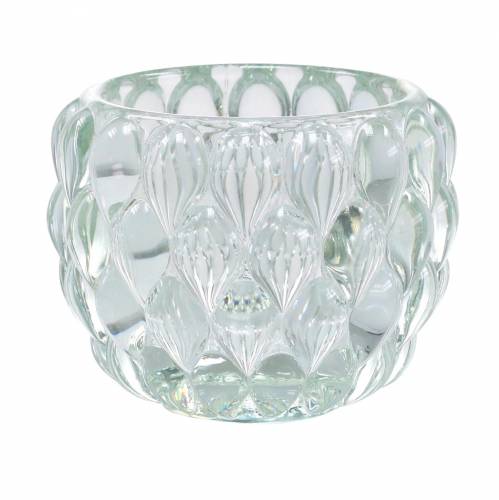 Floristik24 Skleněná lucerna s reliéfem Ø7,5cm V6cm
