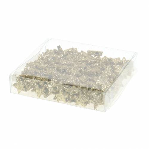 položky Hvězdičky třpytivé zlaté 1,5cm 144 ks