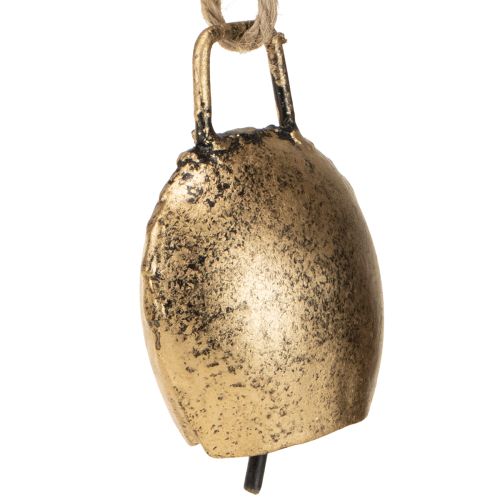 Floristik24 Vánoční ozdoby na stromeček zvonky kovové vintage zlaté 5 cm 8 kusů