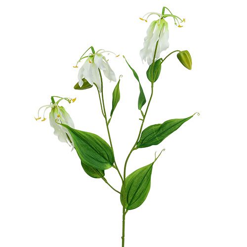 Gloriosa bílá umělá 84cm 3ks