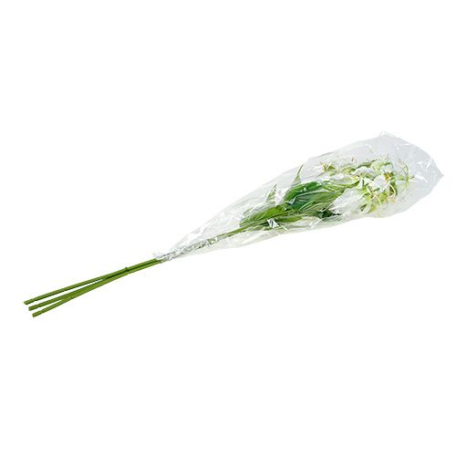 Floristik24 Gloriosa bílá umělá 84cm 3ks
