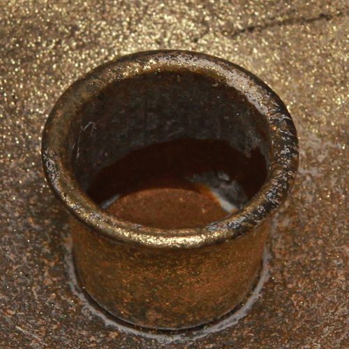 Floristik24 Zlatá dekorace na pohár se svícnem starožitné zlaté Ø10cm V6,5cm