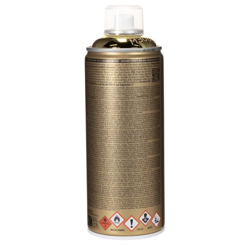 Dekorativní barva ve spreji s efektem zlatého chromu, Montana plechovky 400ml | Floristik24.cz