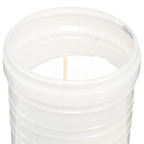 položky Náhrobní svíčka hrobové světlo smuteční světlo bílé Ø7,5cm V24,5cm