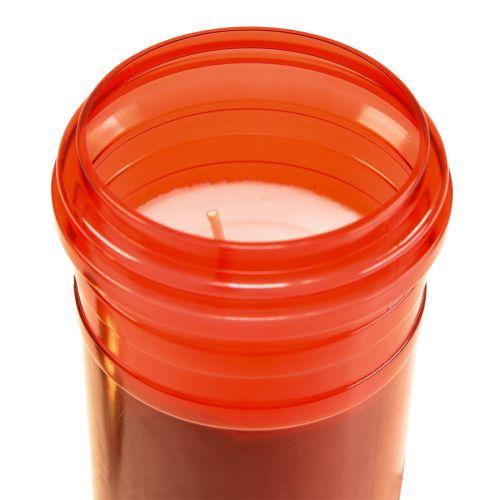 Floristik24 Náhrobní svíčka červená plast 5 dní Ø7,5cm V23cm