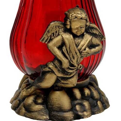 Floristik24 Hrobové světlé sklo Ø14cm H28cm 4ks