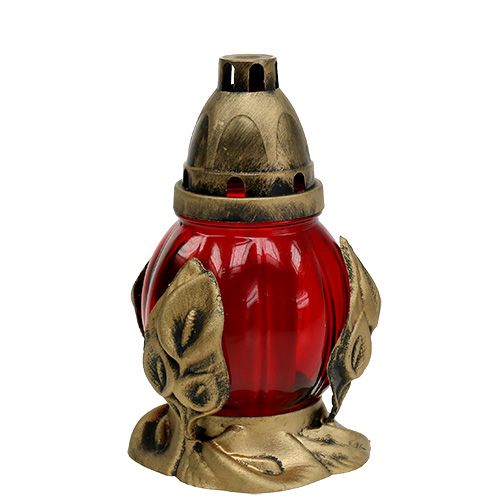 Floristik24 Hrob světle červený Ø12,5cm H19,5cm 6 ks