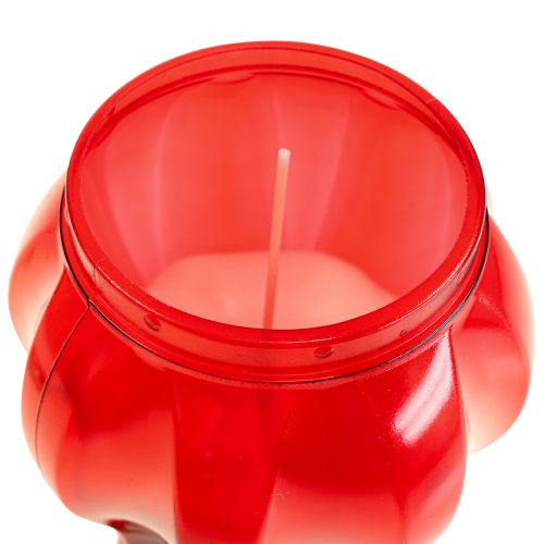 položky Náhrobní svíčky červená smuteční světla pamětní světla Ø10cm V18cm 4 ks