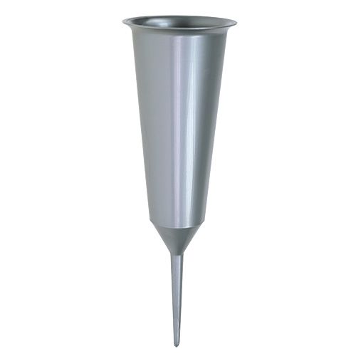 položky Náhrobní váza stříbrná 33cm