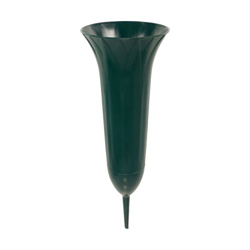 položky Náhrobní váza tmavě zelená 31cm 5ks