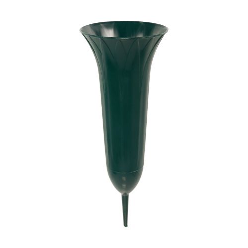 Floristik24 Náhrobní váza tmavě zelená 36cm 5ks