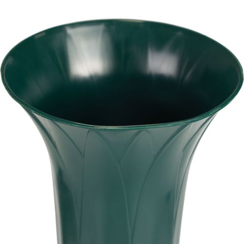 položky Náhrobní váza tmavě zelená 31cm 5ks