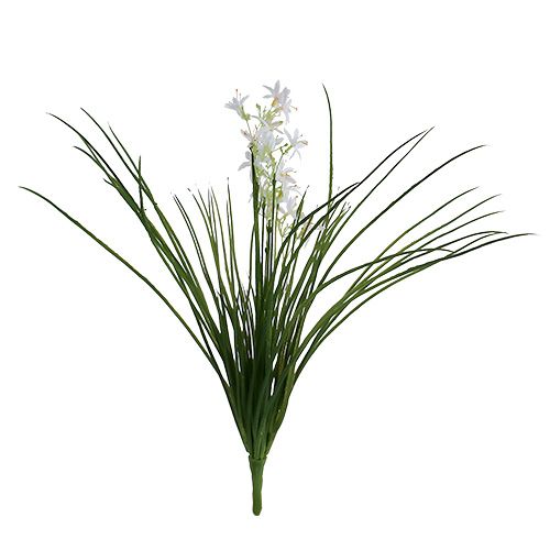 Floristik24 Keř trávy s květy zelený, bílý 3ks
