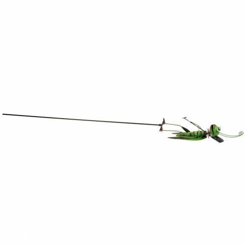 Floristik24 Kobylka zahradní hmoždinka kovová zelená H114cm 2ks