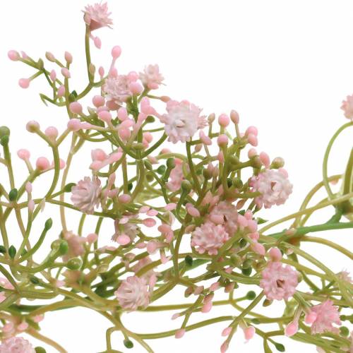 Floristik24 Girlanda gypsophila růžová 180cm
