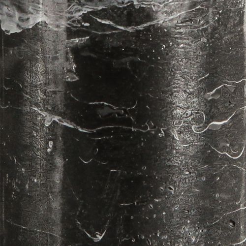 položky Velké sloupové svíčky černý mramorový vzhled 85x200mm 2 ks