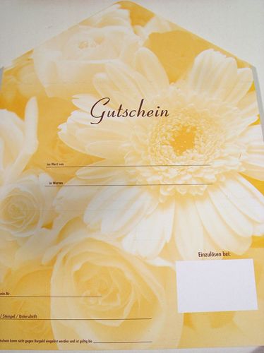 Floristik24 Poukázky s motivem gerbery a růže (25 kusů)