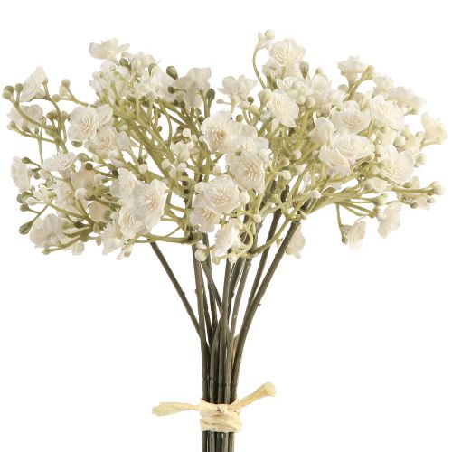 položky Umělý dětský dech Gypsophila v kytici bílý 23cm 12ks