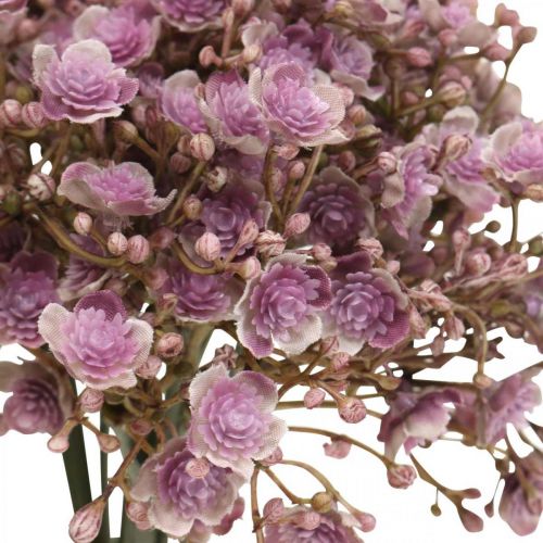 položky Gypsophila umělá fialka podzimní dekorace 29,5cm 18ks