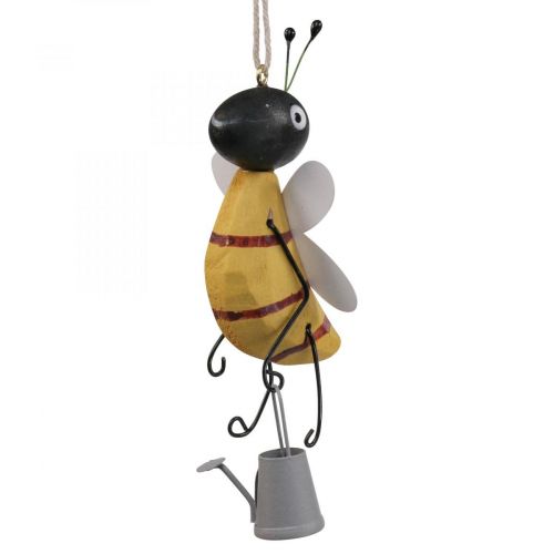 Závěsná dekorace okenní dekorace včelí dřevo kovová dekorace postava 10cm 4ks