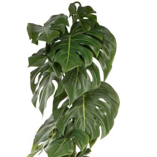 Umělá monstera s velkými listy pro stylové akcenty v obývacím prostoru 120 cm