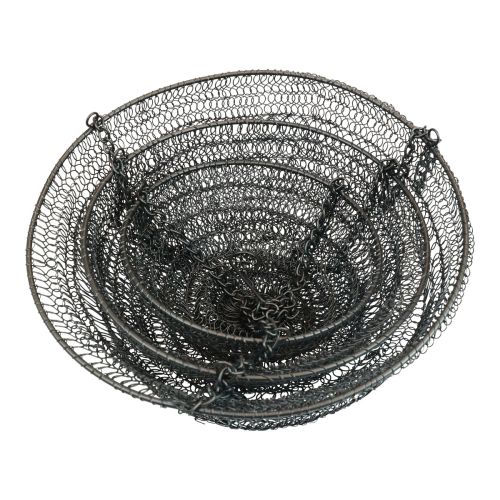 položky Závěsný koš 3patrový drátěný koš na zavěšení Ø30,5cm H100cm