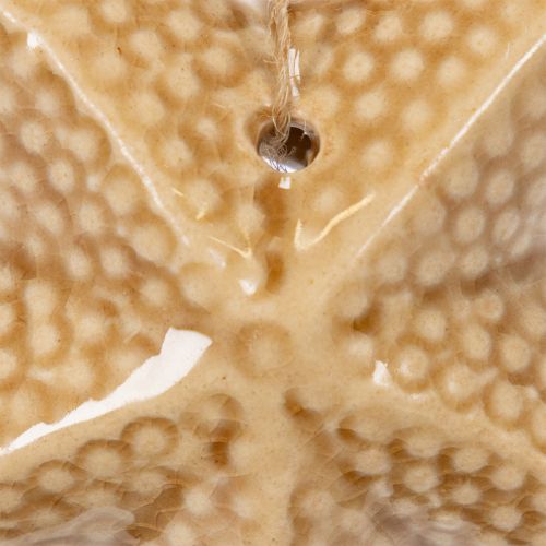 položky Keramická dekorace hvězdice k zavěšení, pro námořní atmosféru, letní dekorace do domácnosti, 12 cm, 2 kusy