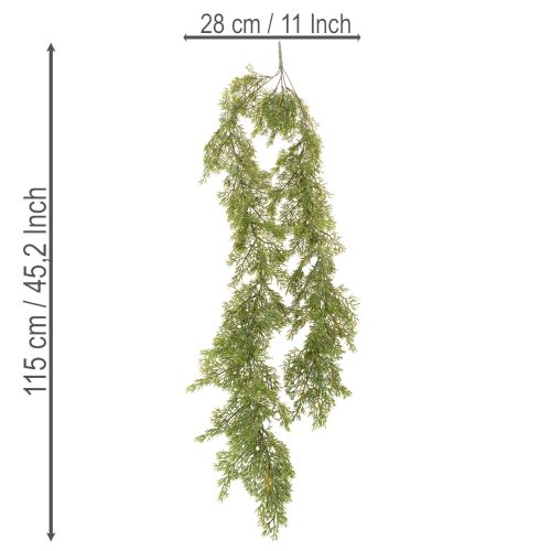 Girlanda z jehličnatých větví, dekorace na stůl a okno, 115 cm | Floristik24.cz