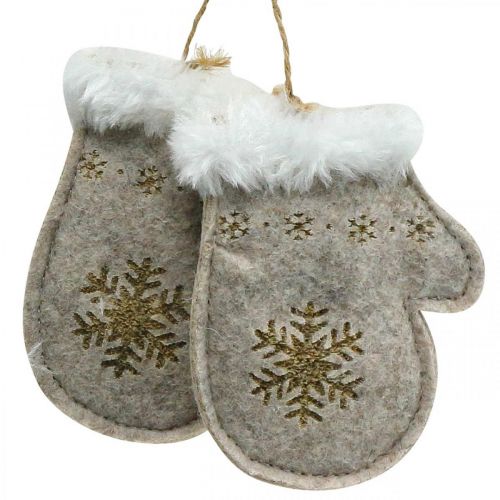 Floristik24 Vánoční přívěs plstěné zimní motivy 7×12cm 6ks