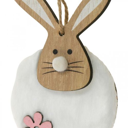 položky Věšák králík deko věšák velikonoční dřevěný plyš 26×7×2cm 6 kusů