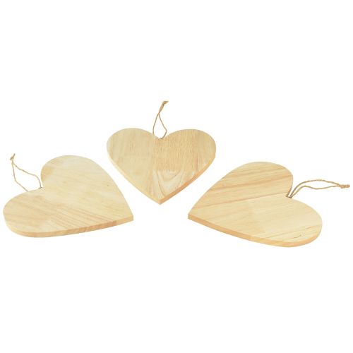 položky Dřevěná srdíčka na malování ozdobných ramínek srdce přírodní 20x20cm 3ks