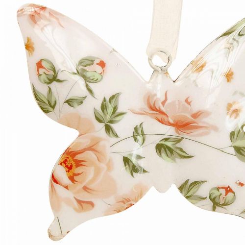 Floristik24 Deko motýli kovový deko věšák květiny Š12×V10cm 3ks