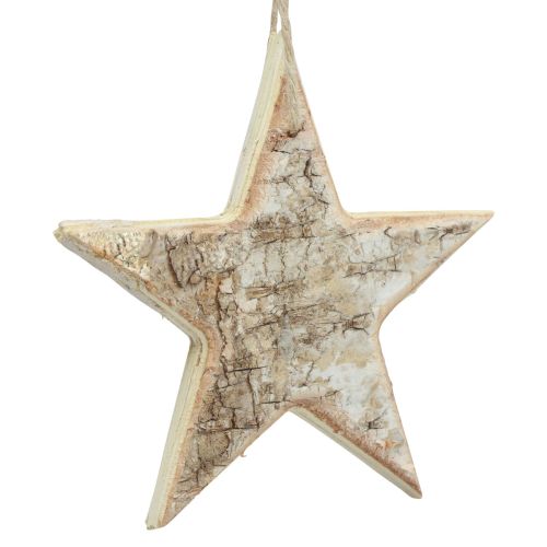 položky Dřevěné hvězdičky dekorační dekorační věšák rustikální dekorační dřevo Ø15cm