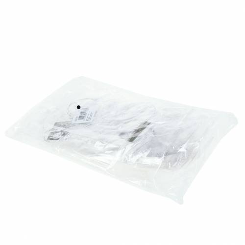 Floristik24 Vločka na zavěšení 11cm průhledná, třpytky 12ks