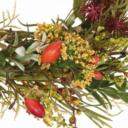 položky Deko věnec šípkový umělý podzimní věnec umělé květiny Ø25cm