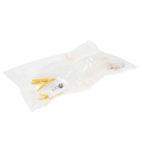 Floristik24 Slepice kohout s peřím bílá 17cm, 21cm 2ks