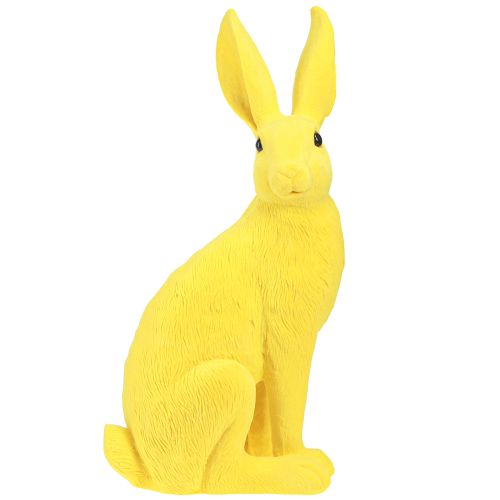 Floristik24 Králík žlutý sedící velikonoční dekorace zajíček seskupený 16×13×35cm