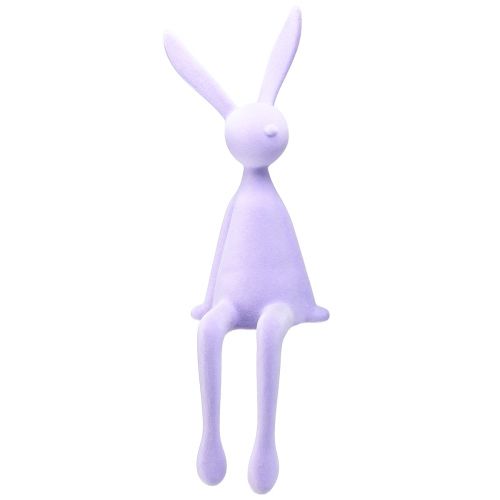 Floristik24 Edge Stolička Bunny Flocked Easter Bunny Seating – 2nd Choice – Lilac 56cm