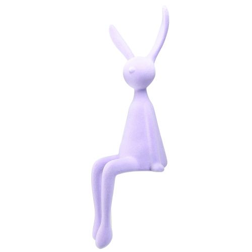 Floristik24 Edge Stolička Bunny Flocked Easter Bunny Seating – 2nd Choice – Lilac 56cm