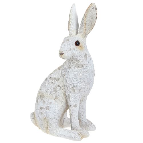 Floristik24 Dekorativní figurka sedícího zajíčka Velikonoční zajíček Shabby Chic 12×9×25cm