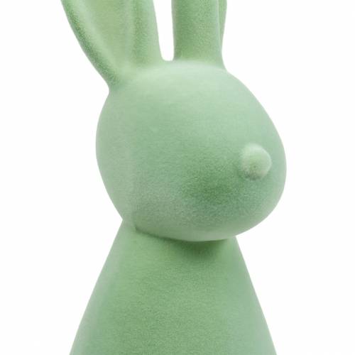 Floristik24 Velikonoční dekorační zajíček 47cm zelený semišový velikonoční zajíček dekorace figurka Velikonoce