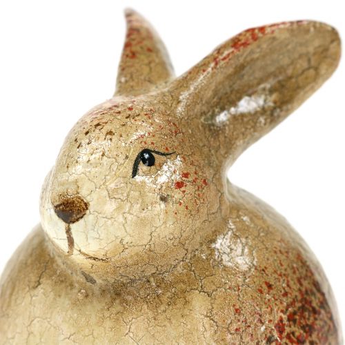 Floristik24 Dekorativní zajíček hnědá keramika 5cm x 7cm