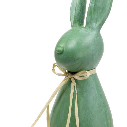 Floristik24 Velikonoční zajíček velký, tmavě zelený, V47cm