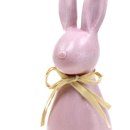 Floristik24 Velikonoční zajíček velký růžový V47cm