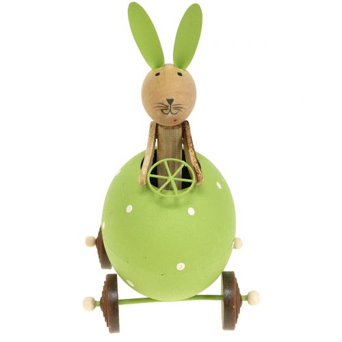 Floristik24 Zajíček ve vajíčku autíčko 15cm x 8cm x 7,5cm 3ks