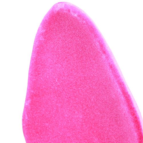 Floristik24 Zajíček ozdobná ouška růžová na velikonoční semišový prut V56cm