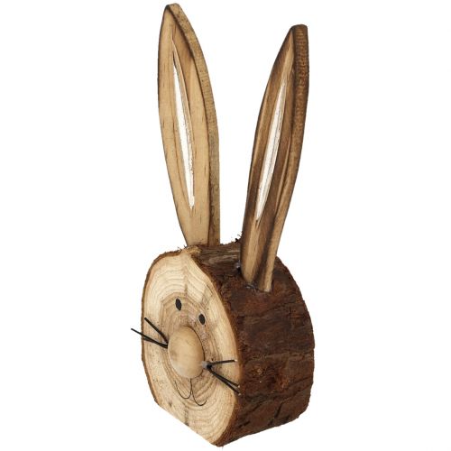 Floristik24 Králičí hlava z přírodního dřeva 11cm - 12cm 6ks