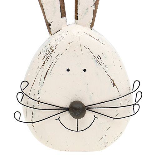 Floristik24 Hasenkopf Creme stojící 19cm